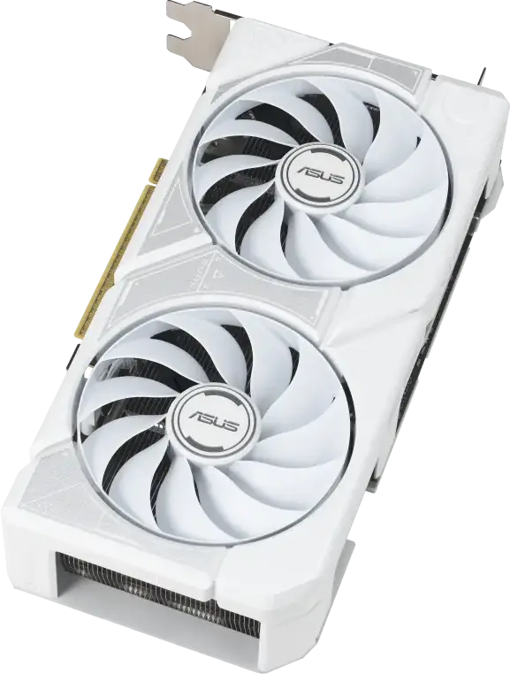 ASUS Dual GeForce RTX 5060 Ti 16GB GDDR7 White DUAL-RTX5060TI-O16G-WHITE Graphics Card, PCI-E 5.0, 2632 MHz Boost, DLSS 4, Ray Tracing