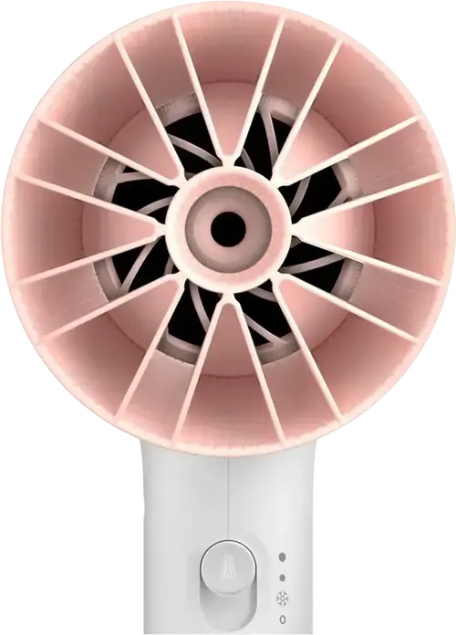 Philips BHD300/00 3000 Series Hair Dryer 1600W with ThermoProtect Technology, 3 Temperature and Speed Settings, Cool Shot, White and Pink