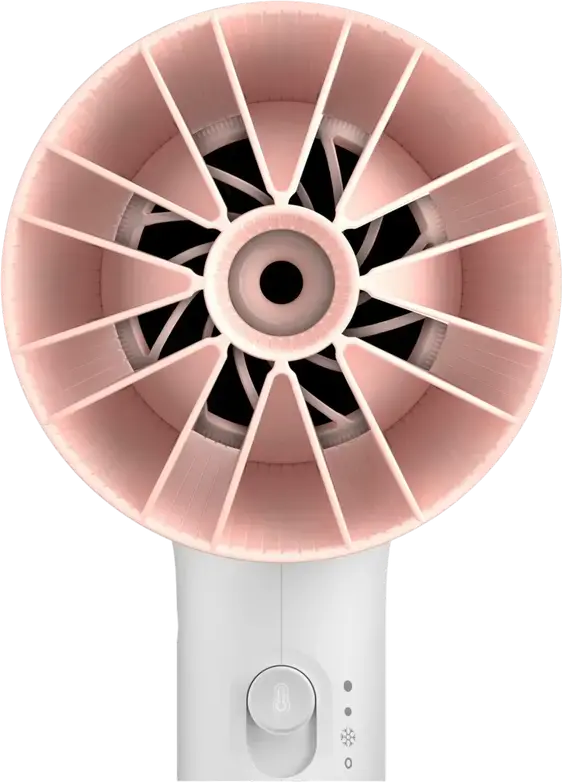 Philips BHD300/00 3000 Series Hair Dryer 1600W with ThermoProtect Technology, 3 Temperature and Speed Settings, Cool Shot, White and Pink