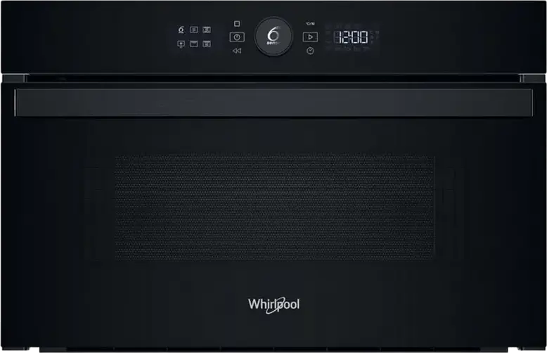 Whirlpool WMD44MX Built-in Microwave Oven with Grill, 31L Capacity, 1000W Power, 6th Sense Technology, Color: Black / Stainless Steel