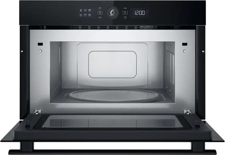 Whirlpool WMD44MX Built-in Microwave Oven with Grill, 31L Capacity, 1000W Power, 6th Sense Technology, Color: Black / Stainless Steel