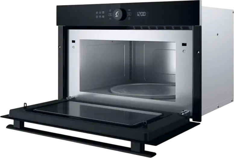 Whirlpool WMD44MX Built-in Microwave Oven with Grill, 31L Capacity, 1000W Power, 6th Sense Technology, Color: Black / Stainless Steel