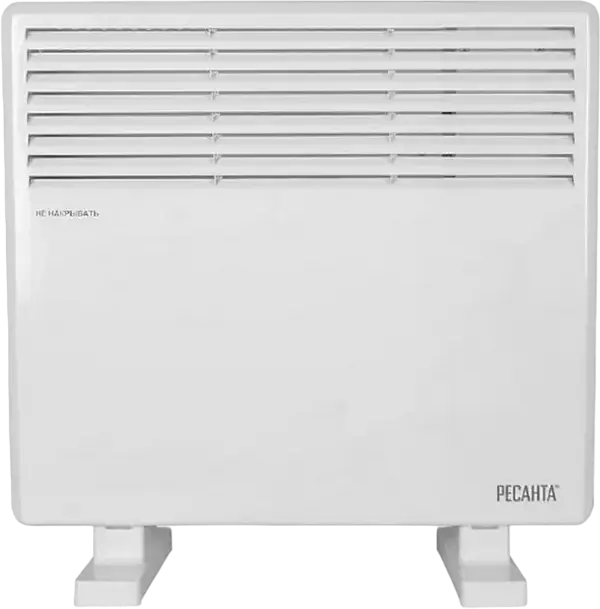 Resanta OK-1000CH Convector Heater, 1000W, Needle Heating Element, Metal Case, Thermostat, Floor and Wall Mount, White, 15 m2 Heating Area