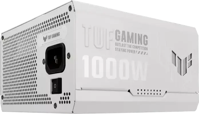 Sursa ASUS TUF Gaming 1000W Gold TUF-GAMING-1000G-WHITE, ATX 3.1, 80 Plus Gold, Complet Modulare, Editie Albă, PFC Activ, Ventilator 135mm Dual Ball Bearing
