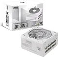 Sursa ASUS TUF Gaming 1000W Gold TUF-GAMING-1000G-WHITE, ATX 3.1, 80 Plus Gold, Complet Modulare, Editie Albă, PFC Activ, Ventilator 135mm Dual Ball Bearing