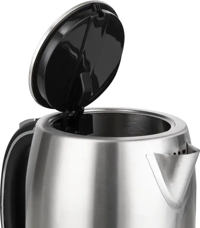 OZON EKC-5701-GS Electric Kettle, 1.7L, 2200W, Stainless Steel, Grey, Hidden Heating Element, 360-Degree Rotating Base, Dry-Boil Protection