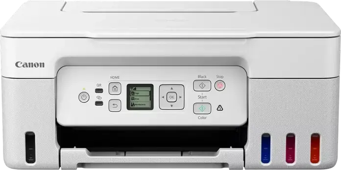 Imprimanta Multifunctionala 3-in-1 Canon Pixma G3470 MegaTank, Inkjet cu Rezervoare de Cerneala, Wi-Fi, AirPrint, Scanare si Copiere, Alb