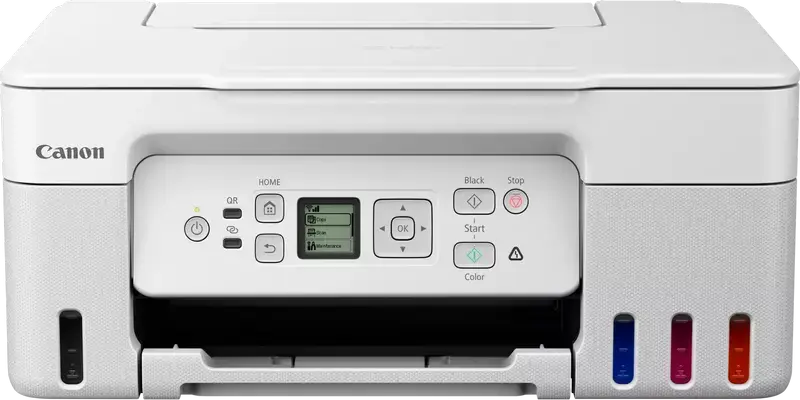Imprimanta Multifunctionala 3-in-1 Canon Pixma G3470 MegaTank, Inkjet cu Rezervoare de Cerneala, Wi-Fi, AirPrint, Scanare si Copiere, Alb