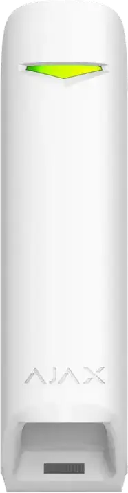 Ajax MotionProtect Curtain Wireless Motion Detector, 6-15m Range, Jeweller Protocol, IP54, White