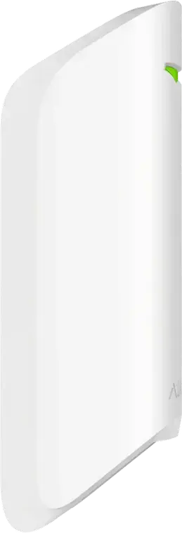 Ajax MotionProtect Curtain Wireless Motion Detector, 6-15m Range, Jeweller Protocol, IP54, White