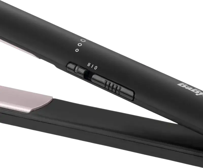 BaByliss ST242E Smooth Glide Ceramic Hair Straightener, Floating Plates, 200-230°C Temperature Settings, Swivel Cable, Black