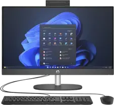 Computer All-in-One HP ProOne 240 G10, 24", Intel Core Ultra 5 125U, 16GB/512GB, Windows 11 Pro, Negru