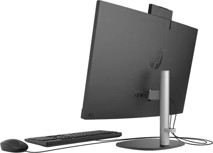 PC All-in-One HP ProOne 240 G10 Business, Ecran 24 inch Micro-Edge, Procesor Intel Core Ultra 120U, SSD, Windows 11 Pro, Negru, Include Tastatura si Mouse