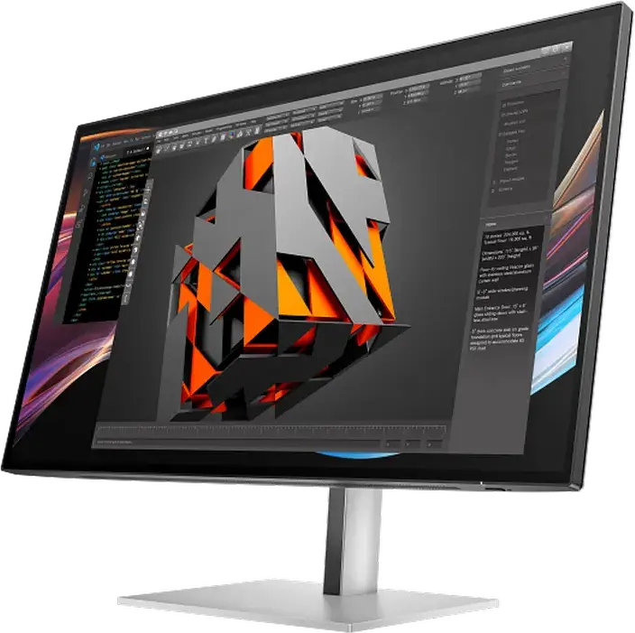 Monitor HP S7 Pro 727pk 27 inch 4K UHD IPS, 3840x2160, 60Hz, Culori 10-bit, Thunderbolt 4 100W PD, RJ45 Ethernet, Design 4-Side Frameless, Argintiu