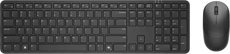Беспроводной комплект клавиатуры и мыши Dell Pro KM526, Черный, 2.4 ГГц RF, влагозащищенная клавиатура, оптическая мышь 1600-6000 DPI, USB-ресивер