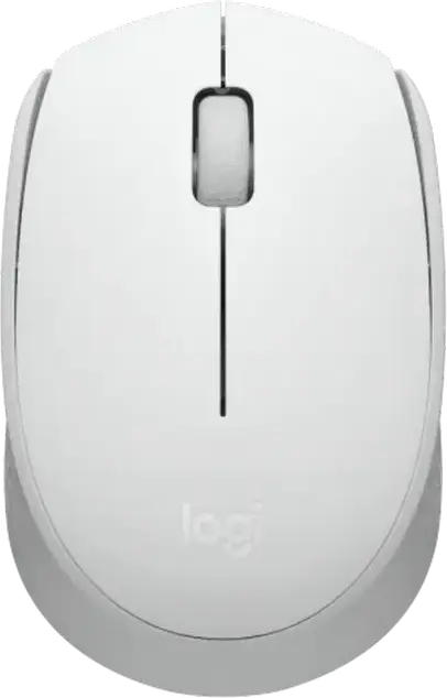 Mouse Optic Wireless Logitech M171, Receptor Nano USB 2.4 GHz, 1000 DPI, Design Ambidextru, Raza de Actiune 10m, Alb, Windows macOS ChromeOS Linux