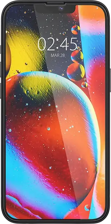 Protectie Ecran Spigen Glass FC din Sticla Temperata pentru iPhone 14 Plus, Duritate 9H, Grosime 0.3mm, Margini 2.5D, Protectie Impotriva Zgarieturilor