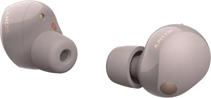 Casca Wireless Sony WF-1000XM5 cu Anulare Zgomot, Roz, Bluetooth 5.3, LDAC, Rezistenta la Apa IPX4, Driver Dinamic, Baterie 24h cu Etui