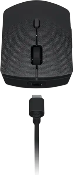 Lenovo Professional Wireless Rechargeable Combo 4X31R64342 Keyboard and Mouse, Bluetooth & 2.4GHz, USB-C Charging, 4000 DPI Optical Mouse, Black