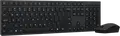 Lenovo Professional Wireless Rechargeable Combo 4X31R64342 Keyboard and Mouse, Bluetooth & 2.4GHz, USB-C Charging, 4000 DPI Optical Mouse, Black