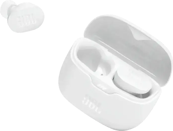 JBL Tune Buds True Wireless Stereo Earbuds, Bluetooth 5.3, Active Noise Cancelling, JBL Pure Bass Sound, IP54 Water Resistant, Up to 48h Playback, White