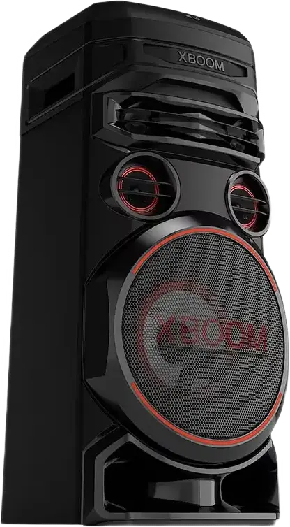 Box de Petrecere LG XBOOM RNC7, Putere Totala 250W, Woofer 8" Bass Blast, Sistem 3-Cai cu 5 Difuzoare, Bluetooth, USB, Radio FM, Iluminare LED, Negru