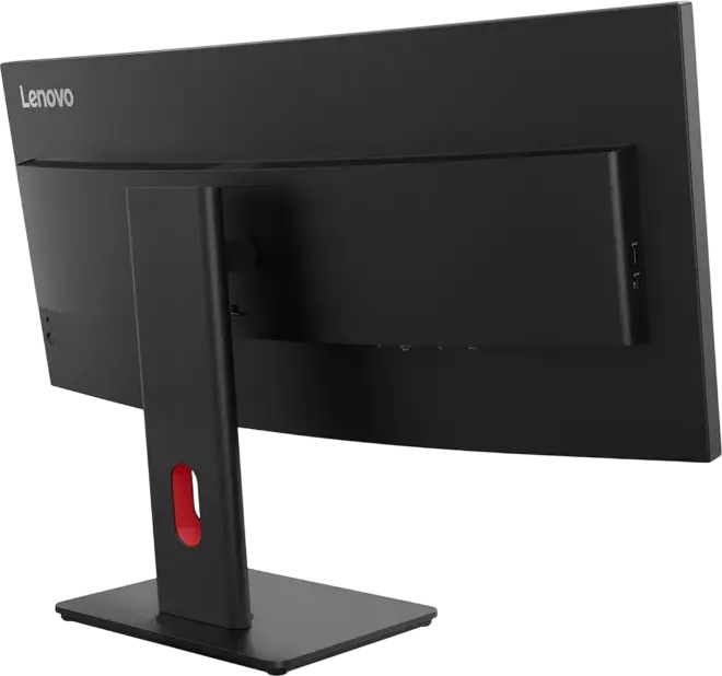 Lenovo ThinkVision T34WD-40 34" WQHD 3440x1440 Curved VA Monitor, 120Hz, 4ms, HDR10, USB-C, RJ45 Ethernet, Height Adjustable, Eclipse Black
