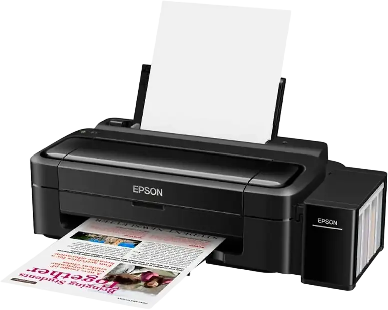 Струйный принтер Epson L132, однофункциональный, A4, 1440x5760 dpi, встроенные емкости для чернил, 27 стр/мин, USB 2.0, черный