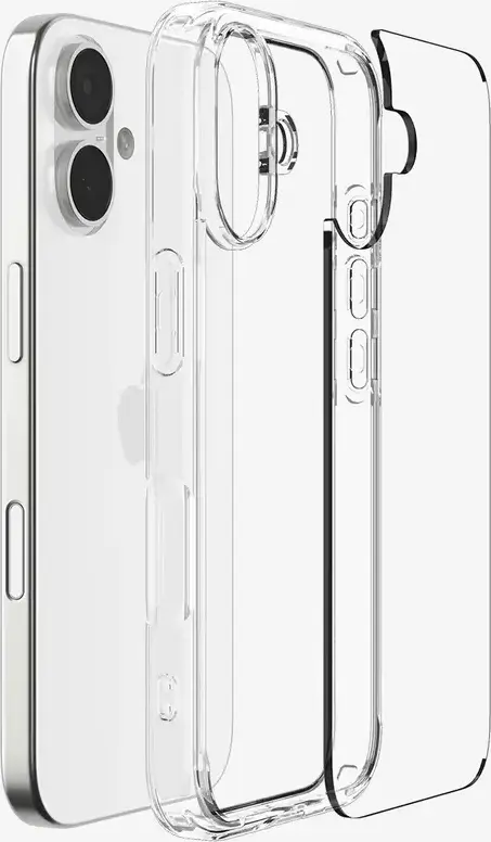 Spigen Ultra Hybrid Protective Case for Apple iPhone 17, Crystal Clear Transparent Silicon Cover