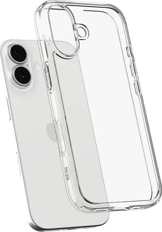 Spigen Ultra Hybrid Protective Case for Apple iPhone 17, Crystal Clear Transparent Silicon Cover