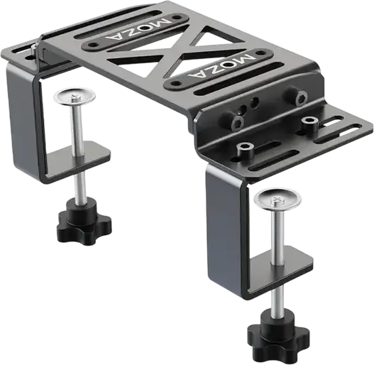 MOZA Table Clamp for R3, R5, R9, R12 Wheel Bases, 5mm CNC High-Strength Steel, Supports up to 50mm Desk Thickness, R21 Torque Support, Black