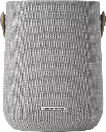 Harman Kardon Citation 200 Portable Smart Speaker, 50W RMS, Google Assistant, Chromecast, AirPlay, IPX4 Splash-proof, Kvadrat Wool Fabric, Grey