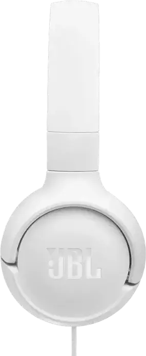 Casca On-Ear cu Fir JBL Tune 520C USB-C, Sunet Pure Bass, Audio Hi-Res, Difuzoare Dinamice 32mm, Microfon Integrat, Design Pliabil, Alb