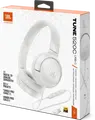 Casca On-Ear cu Fir JBL Tune 520C USB-C, Sunet Pure Bass, Audio Hi-Res, Difuzoare Dinamice 32mm, Microfon Integrat, Design Pliabil, Alb