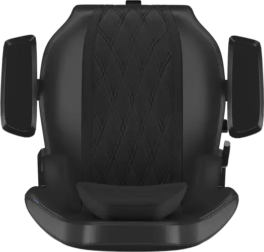 Scaun Gaming HATOR Darkside 3L HTC3010L, Piele PU, Cotiere Reglabile 2D, Perne Magnetice cu Memory Foam pentru Lom și Gât, Gas Lift Clasa 4, Negru