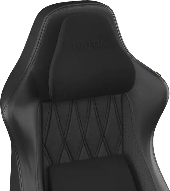 Scaun Gaming HATOR Darkside 3L HTC3010L, Piele PU, Cotiere Reglabile 2D, Perne Magnetice cu Memory Foam pentru Lom și Gât, Gas Lift Clasa 4, Negru