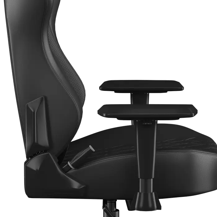 Scaun Gaming HATOR Darkside 3L HTC3010L, Piele PU, Cotiere Reglabile 2D, Perne Magnetice cu Memory Foam pentru Lom și Gât, Gas Lift Clasa 4, Negru