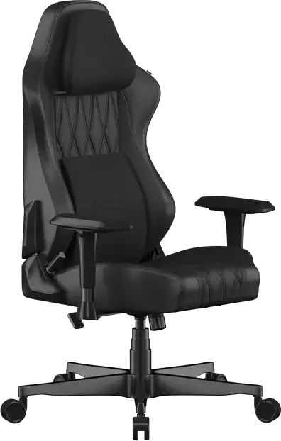 Scaun Gaming HATOR Darkside 3L HTC3010L, Piele PU, Cotiere Reglabile 2D, Perne Magnetice cu Memory Foam pentru Lom și Gât, Gas Lift Clasa 4, Negru