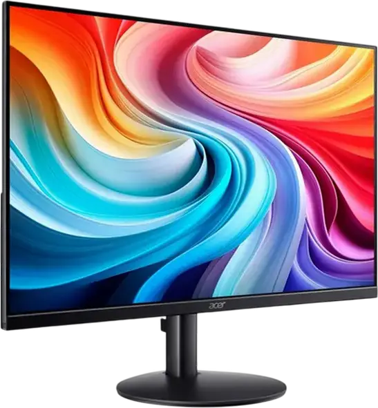 Monitor Acer SA243YG0BI 23.8" FHD IPS, Rata de Refresh 120Hz, Timp de Raspuns 1ms, Design Fara Rama, Adaptive-Sync, HDMI, VGA, Negru