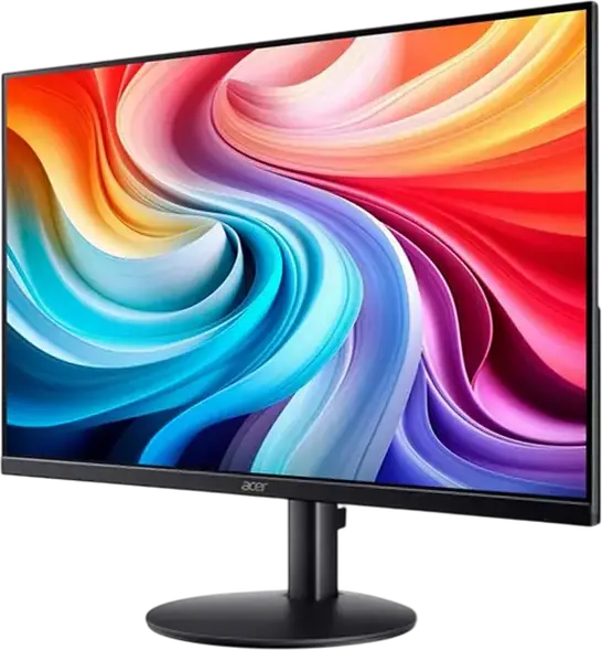 Monitor Acer SA243YG0BI 23.8" FHD IPS, Rata de Refresh 120Hz, Timp de Raspuns 1ms, Design Fara Rama, Adaptive-Sync, HDMI, VGA, Negru