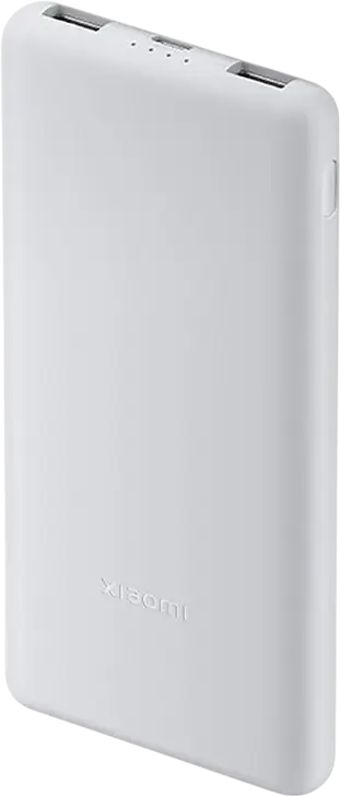 Xiaomi Power Bank 22.5W Lite 10000mAh External Battery, Fast Charging, 22.5W Max Output, 3 Ports (2x USB-A, 1x USB-C), ABS+PC, White