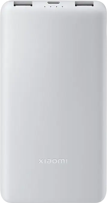 Xiaomi Power Bank 22.5W Lite 10000mAh External Battery, Fast Charging, 22.5W Max Output, 3 Ports (2x USB-A, 1x USB-C), ABS+PC, White