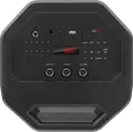 Sistem Acoustic Portabil Karaoke SVEN PS-650, 50W RMS Stereo 2.0, Bluetooth, TWS, Radio FM, Iluminare RGB, Intrare Microfon cu Echo, Baterie 4000mAh, Negru