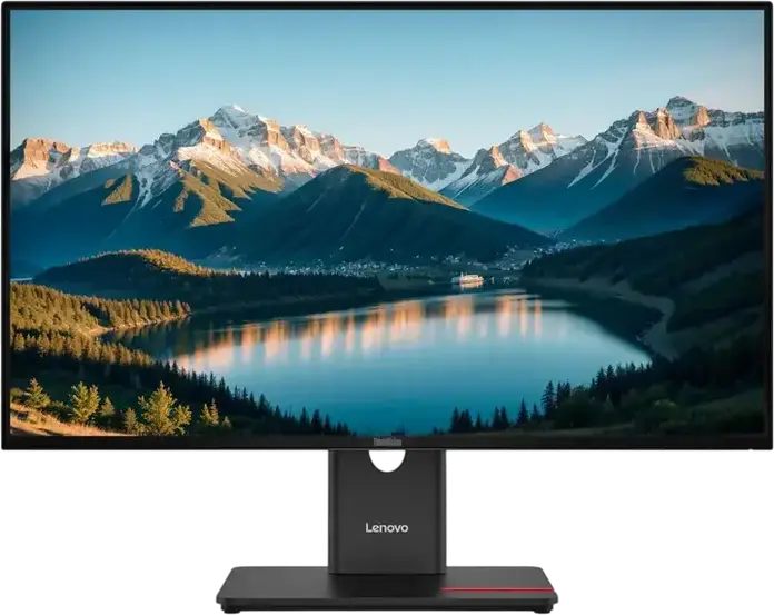 Monitor Lenovo ThinkVision T27q-40 27 inch WQHD IPS, 2560x1440, 120Hz, HDR10, Hub USB-C, Eyesafe 2.0, Anti-reflexie, Suport VESA, Eclipse Black