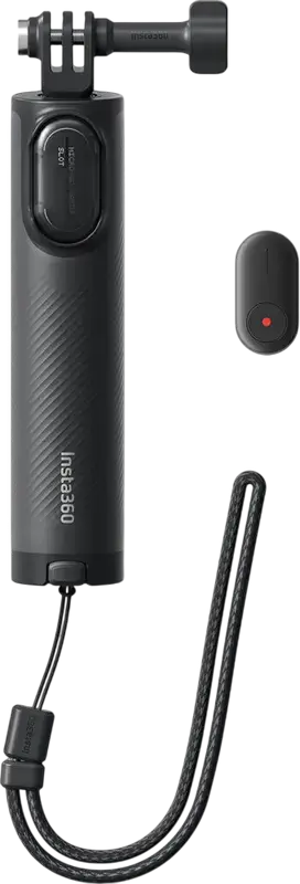 Kit Tripod 2-in-1 Insta360 Mini 2.0 cu Telecomanda, Selfie Stick Hibrid si Tripod Pliabil, Stocare microSD, pentru X4, X3, Ace Pro 2, GO 3S