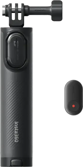 Kit Tripod 2-in-1 Insta360 Mini 2.0 cu Telecomanda, Selfie Stick Hibrid si Tripod Pliabil, Stocare microSD, pentru X4, X3, Ace Pro 2, GO 3S