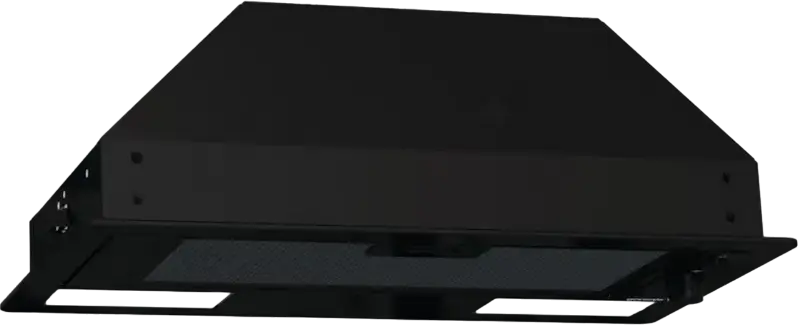 Hota incorporabila Gorenje BHI681EB, Montare Integrata in Dulap, Capacitate 301 m3/h, 3 Viteze, 2 Lampi LED, Metal Negru, Latime 53.4 cm