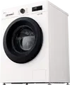 LG F4X1009NWK Front Load Washing Machine, 9kg Capacity, Energy Class A, 1400 RPM, Direct Drive Inverter, Steam Cleaning, ThinQ, White/Black
