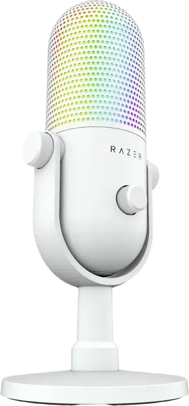 Microfon Gaming Razer Seiren V3 Chroma, Cu fir, Alb