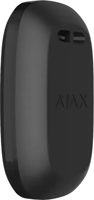Ajax Button Wireless Panic Button and Smart Home Controller, Black, Jeweller Radio Protocol, 1300m Range, Dust and Splash Resistant, CR2032 Battery